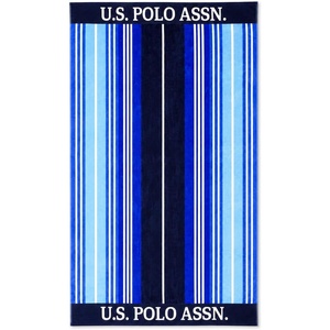 U.S. POLO ASSN. Oversized Beach and Pool Towel, 100% Cotton Velour, 40 x 70 Inch, Lightweight, Absorbent, for Beach, Pool, or Spa (1, Bon Voyage)(Ship Shape)