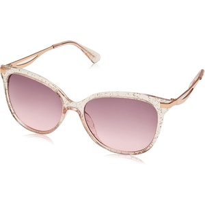 U.S. POLO ASSN. womens Pa5034 Sparkling Uv400 Protective Round Sunglasses. Classic Gifts for Women, 60 Mm Round Sunglasses(Rose Glitter)