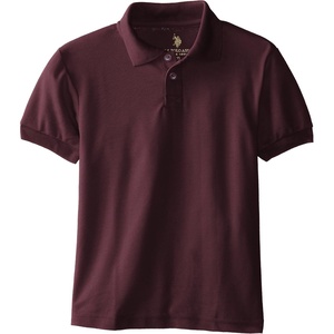 U.S. Polo Assn. Boys’ Polo Shirt (More Styles Available)(Classic Burgundy)