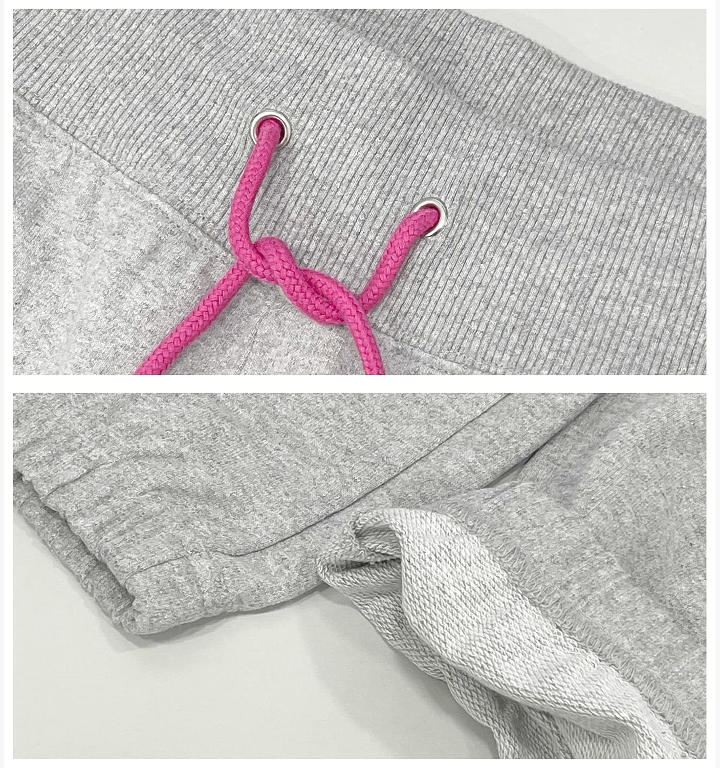 image:imageUS POLO ASSN Essentials Sweatpants with Pockets Comfy Breathable French Terry Womens JoggersHeather Gray4