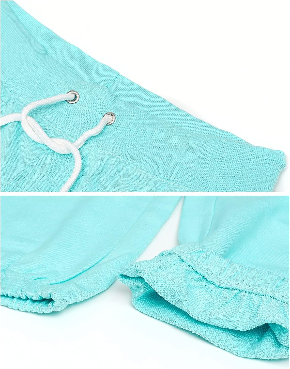image:imageUS POLO ASSN Essentials Sweatpants with Pockets Comfy Breathable French Terry Womens JoggersMintheather
