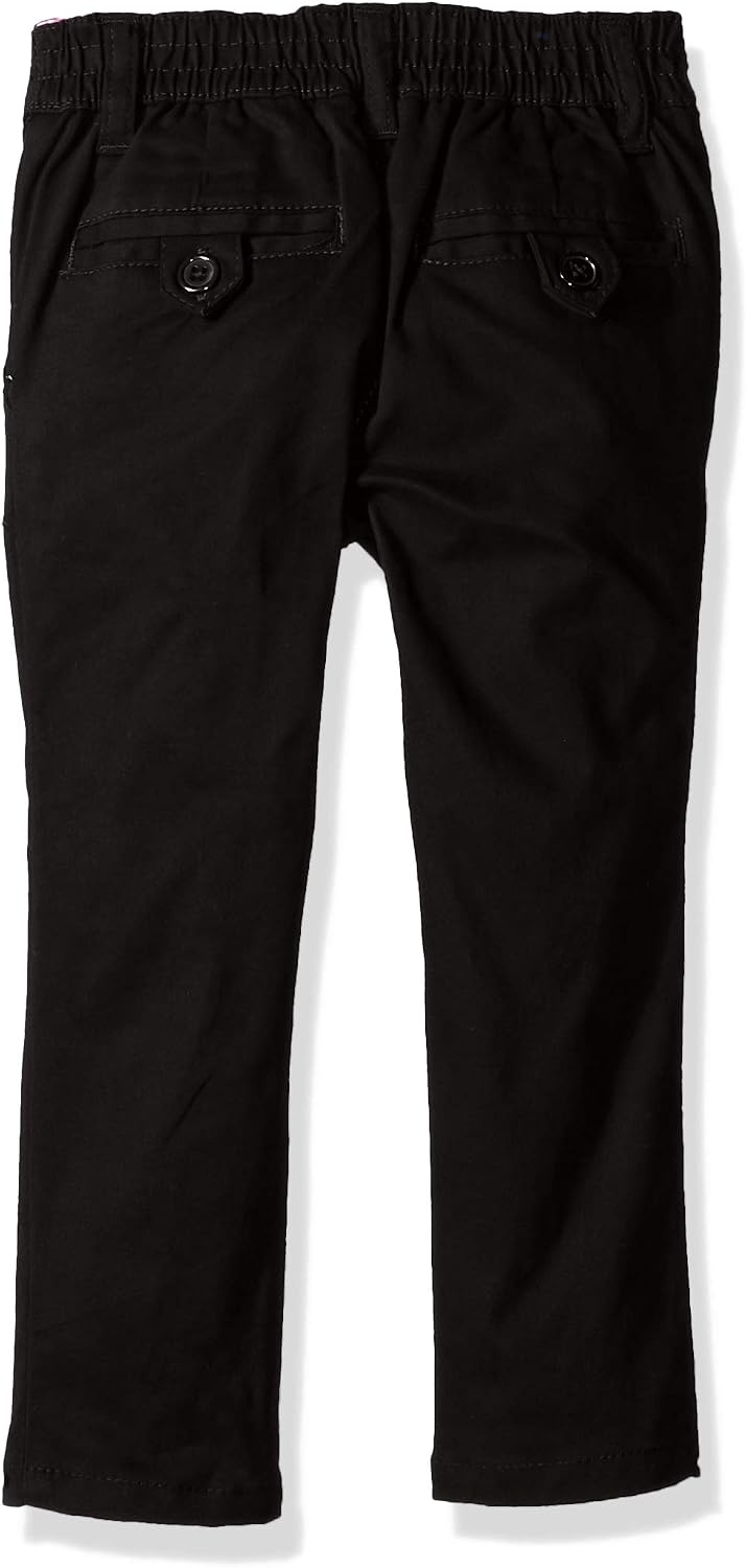 image:imageUS POLO ASSN Girls Stretch Twill Skinny Fit Flat Front PantBlack