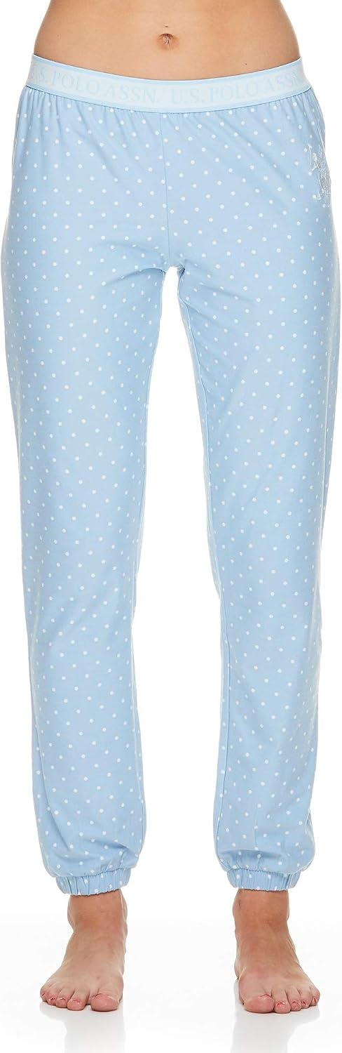 image:imageUS POLO ASSN Womens Lounge and Pajama Set ShortSleeve Top and Jogger Pajamas for WomenWhite