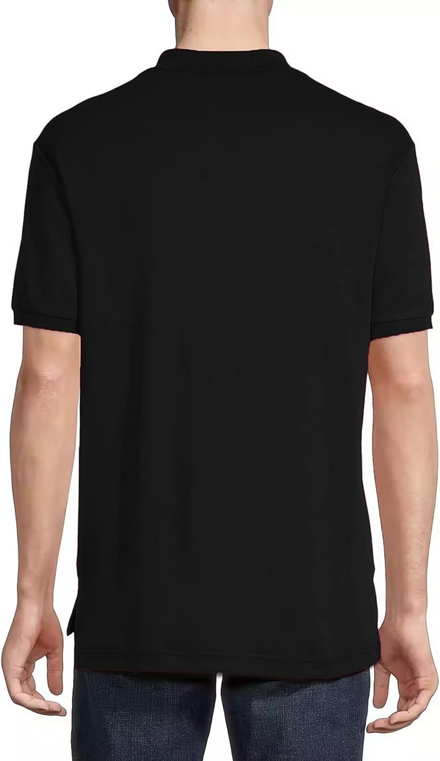 image:imageUS Polo ASSN Mens Solid Pique Polo ShirtBlack
