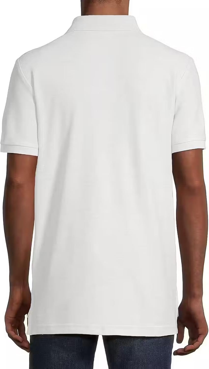 image:imageUS Polo ASSN Mens Solid Pique Polo ShirtWhite