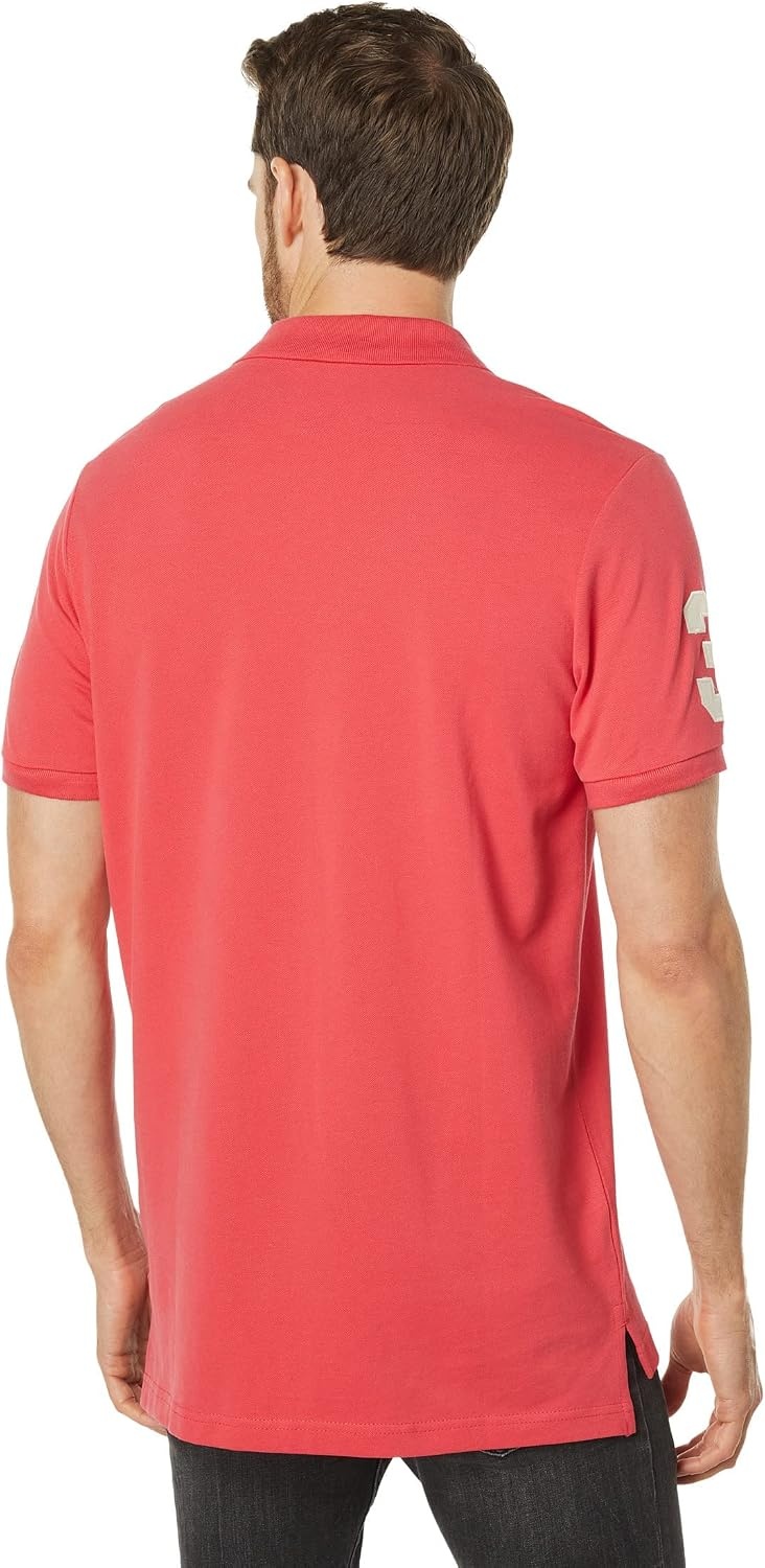 image:imageUS Polo ASSN Mens Solid Pique Polo ShirtWinterberry