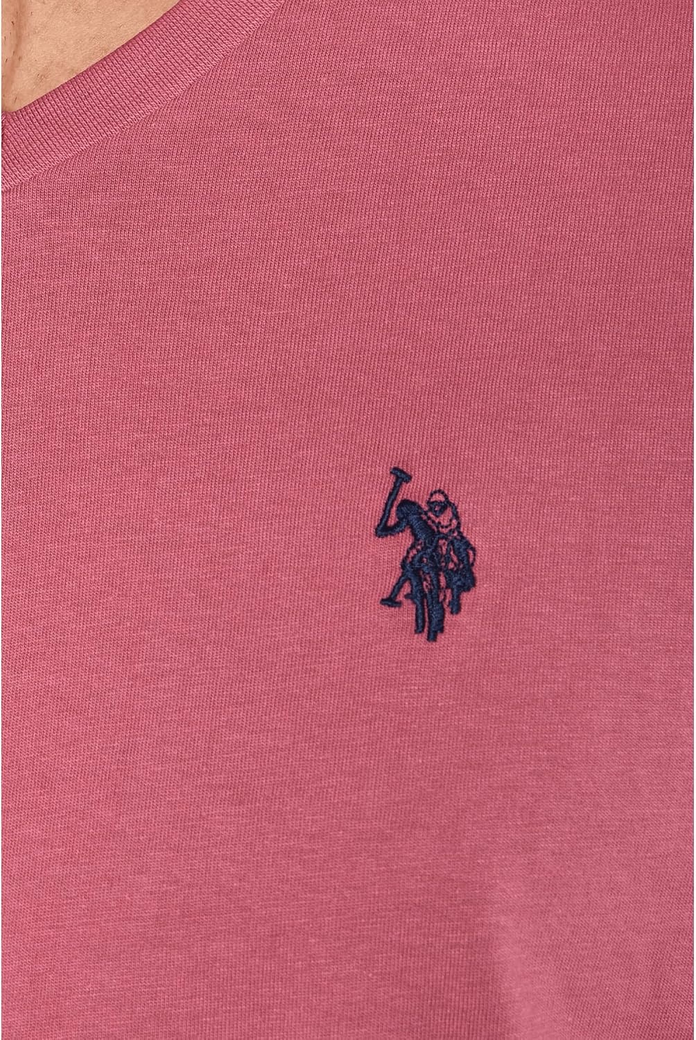 image:imageUS Polo Assn Mens Solid VNeck TShirtArizona Rose