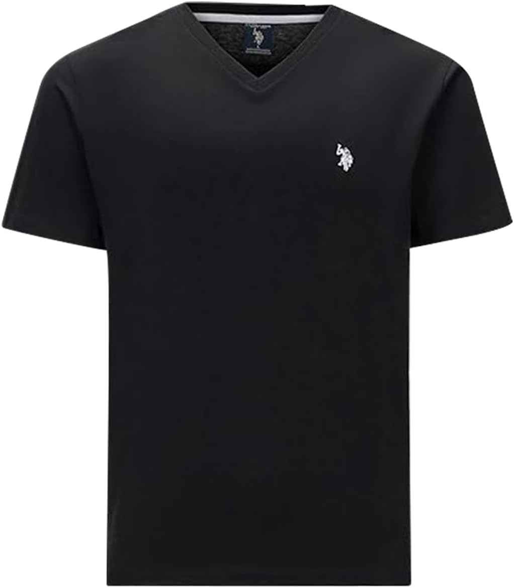 image:imageUS Polo Assn Mens Solid VNeck TShirtBlack 6pack