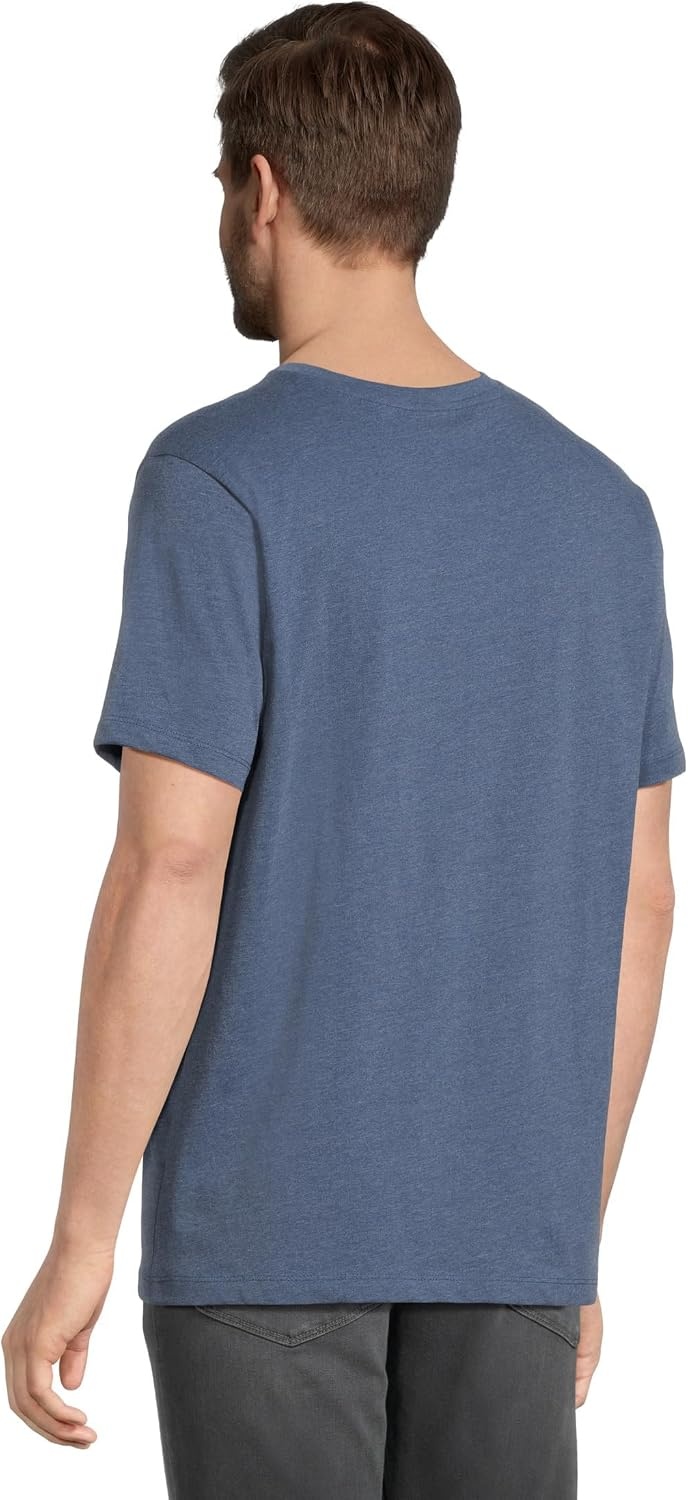 image:imageUS Polo Assn Mens Solid VNeck TShirtBlue Water Heather