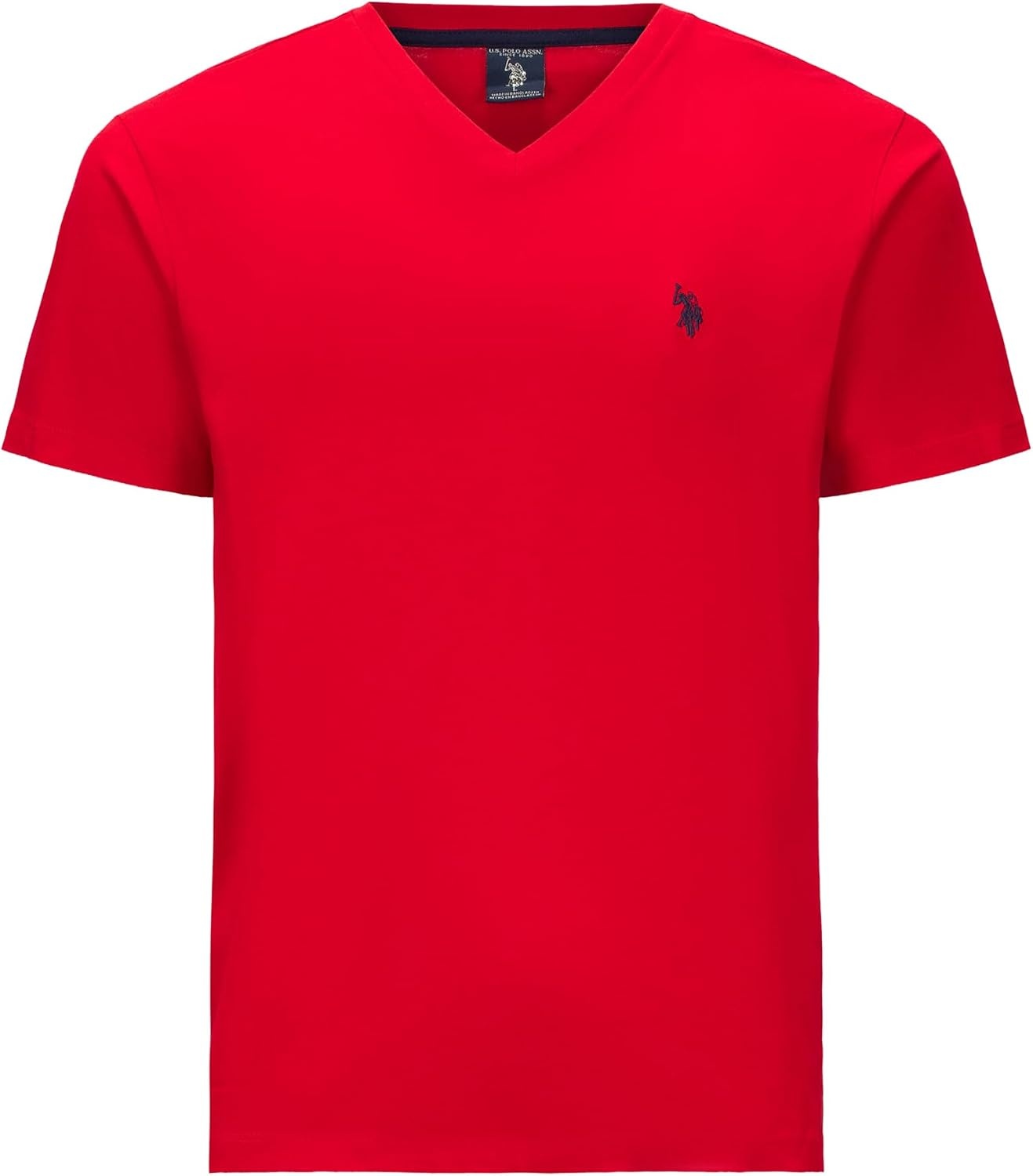 image:imageUS Polo Assn Mens Solid VNeck TShirtEngine Red 3pack