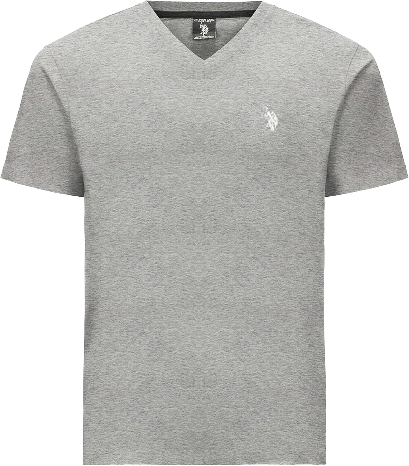image:imageUS Polo Assn Mens Solid VNeck TShirtHeather Gray 3pack