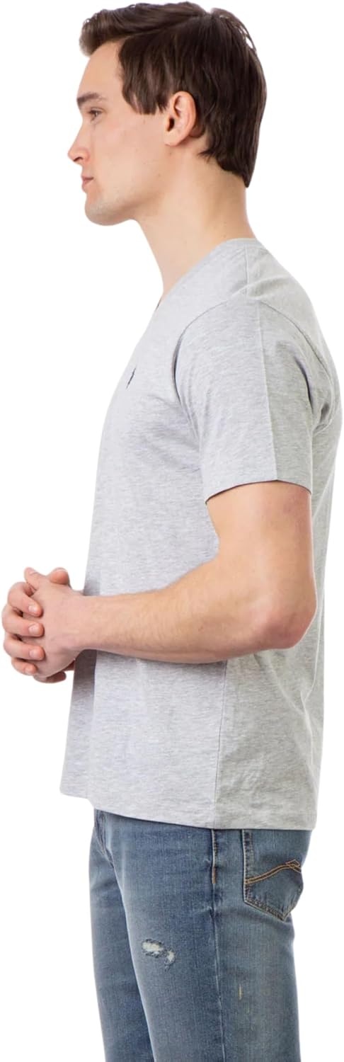image:imageUS Polo Assn Mens Solid VNeck TShirtHeather GreyWhiteBlack