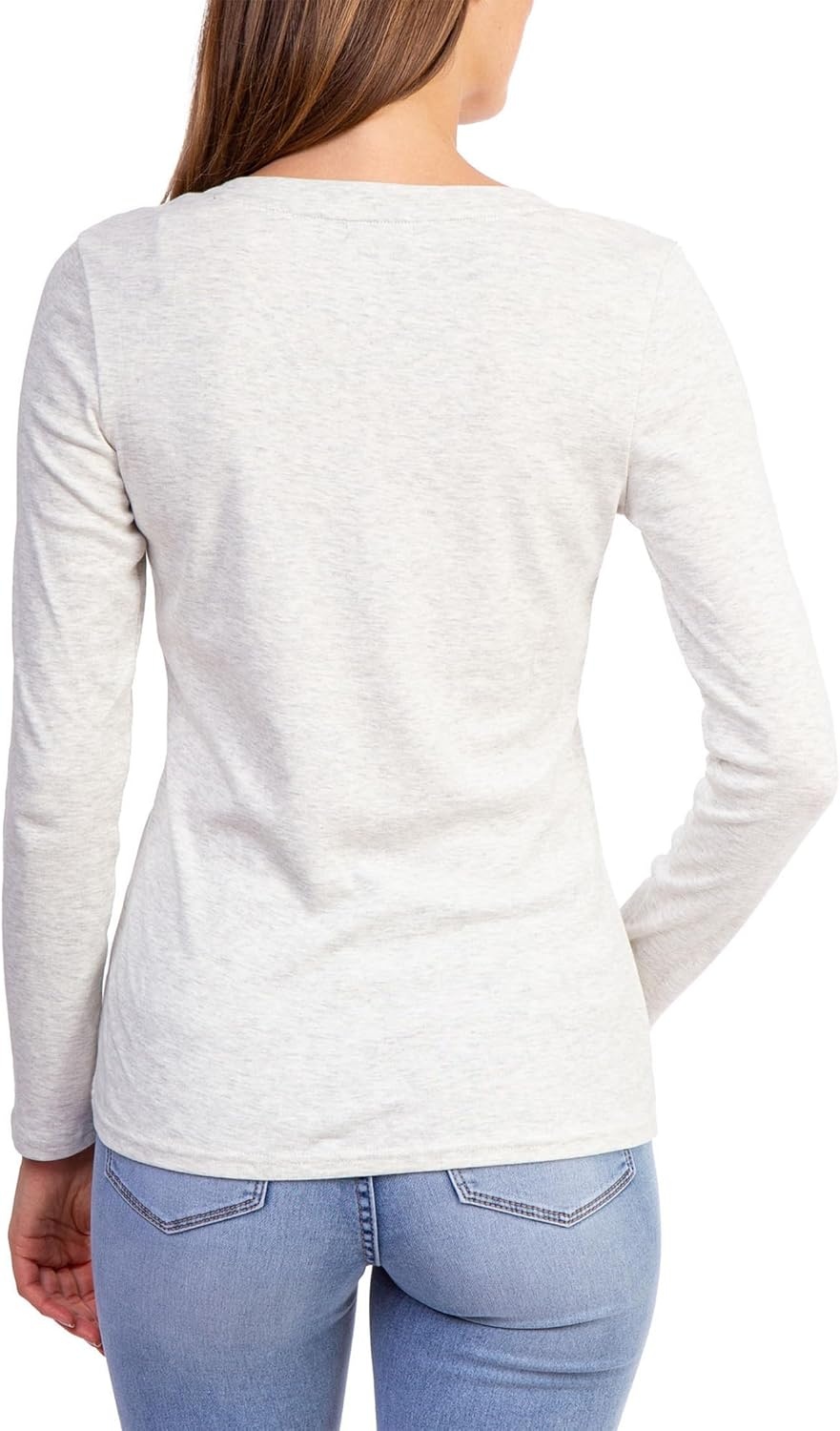 image:imageUS Polo Assn Mens Solid VNeck TShirtOatmeal Heather