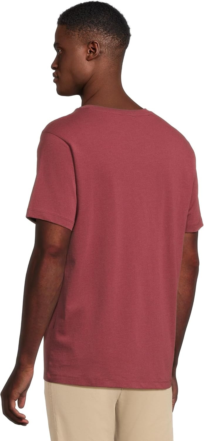 image:imageUS Polo Assn Mens Solid VNeck TShirtWine Valley Heather