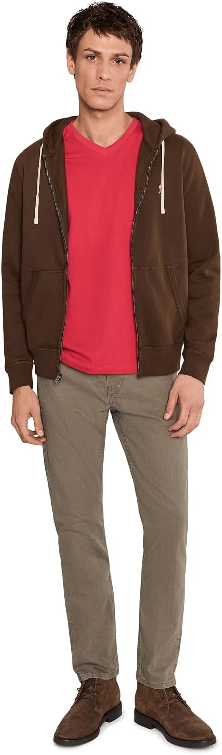 image:imageUS Polo Assn Mens VNeck TeeAutumn Sky Red