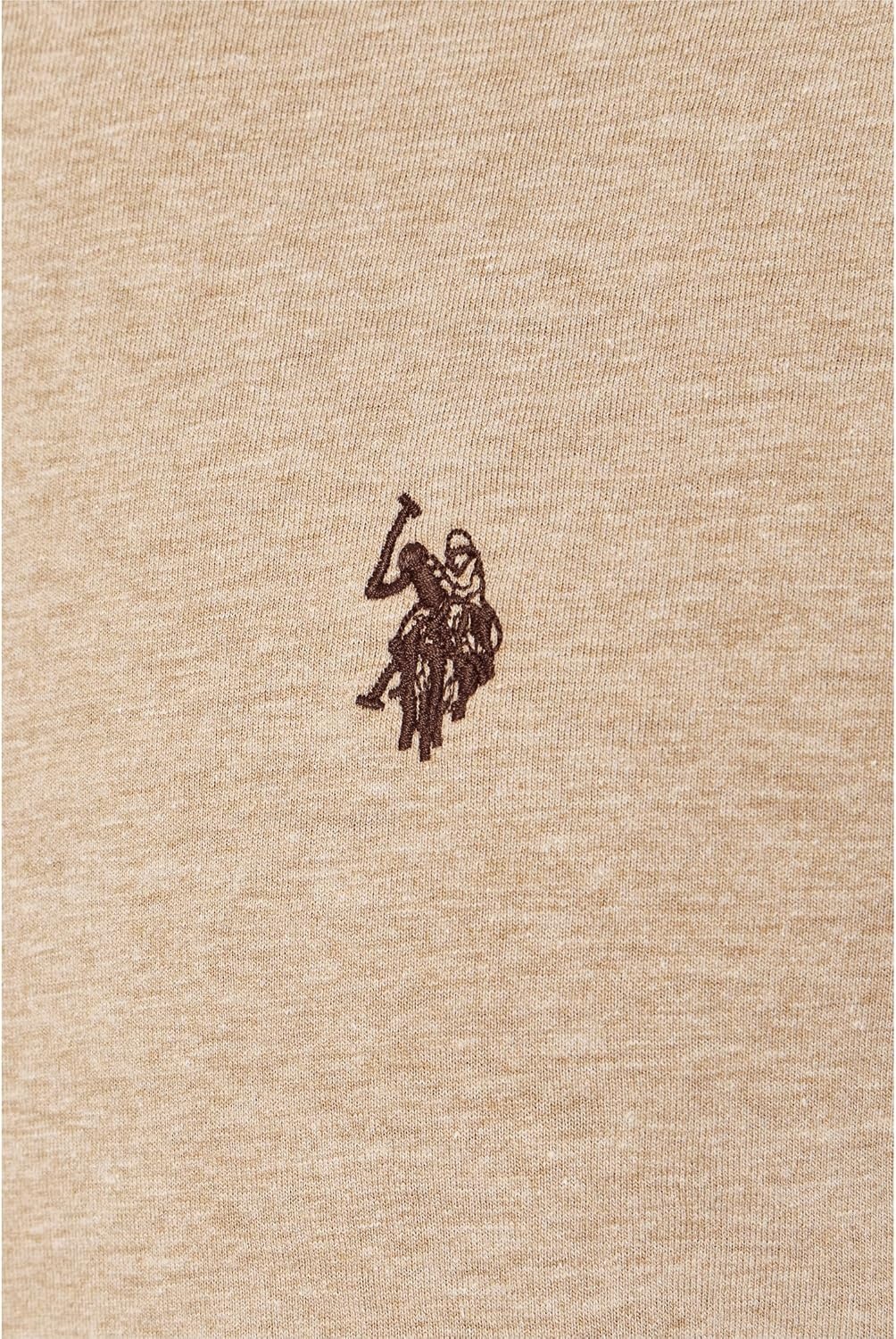 image:imageUS Polo Assn Mens VNeck TeeKhaki Heather
