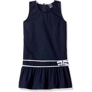 U.S. Polo Assn. Girls’ Dress or Jumper (More Styles Available)(Navy With White)