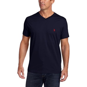 U.S. Polo Assn. Men’s Solid V‑Neck T-Shirt(Classic Navy (3-pack))