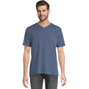 U.S. Polo Assn. Men’s V-Neck Tee(Blue Water Heather)