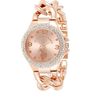 U.S. Polo Assn. Women’s Quartz Stainless Steel and Alloy Watch, Color:Rose Gold (Model: USC40226)
